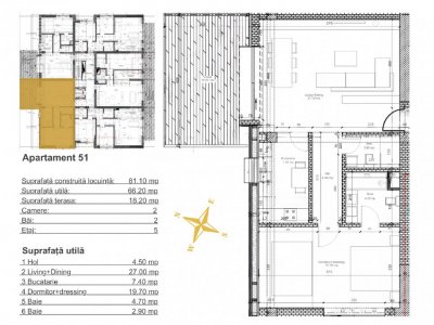 AVIATIEI-BANEASA / 82,30 MP / TERASA / PREMIUM / 2 BAI / FINISAT