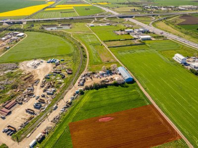 Palas vaporas, teren industrial logistic acces facil Autostrada
