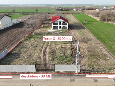 Vila 210 mp + Lot 6100 mp Crevedia