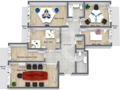 Spatiu birou 5 camere - 130 mp - Unirii - Casa Poporului