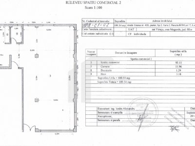 Spatiu Comercial 110 MP+lot 222 MP+2 locuri parcare New Residence