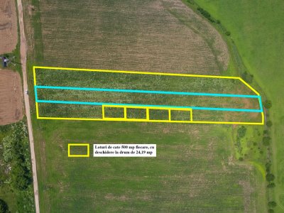 BALOTESTI - SAFTICA, TEREN INTRAVILAN 500 MP, DESCHIDERE 21 M !