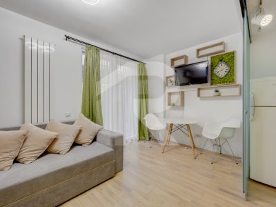 SOSEAUA NORDULUI-HERĂSTRĂU, GARSONIERĂ CU TERASA, 33MP! 
