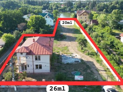 TEREN LAC SNAGOV - PONTON - CASA P+1E - 20ml deschidere