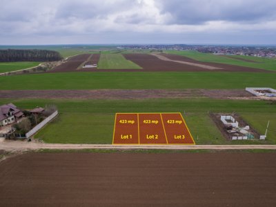 FRUMUSANI - VIOLETELOR, TEREN 423 MP, FRONT 14 M!