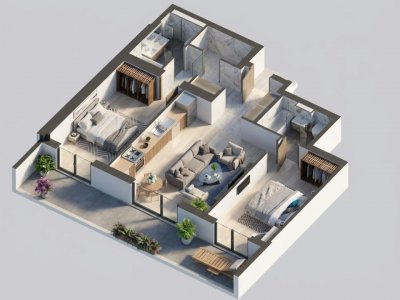 APARTAMENT 3 CAMERE IN COMPLEX CU PREMIU DE ARHITECTURA, PARC PRIVAT, LAC 