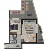APARTAMENT CU TERASA GENEROASA SI VEDERE CATRE LAC! imaginea mica 2 APARTAMENT CU TERASA GENEROASA SI VEDERE CATRE LAC! thumb 2