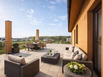 Top floor living – penthouse cu terase mari, Voluntari