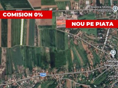 Teren extravilan | Siliștea Snagovului | 8500mp | Stradal