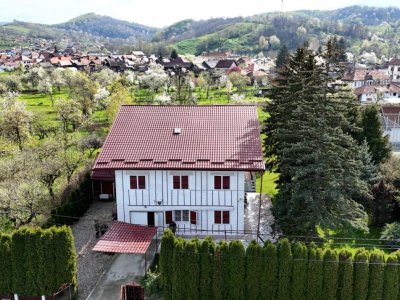 Refugiu de weekend sau business turistic, vila spatioasa, teren 1632 mp 