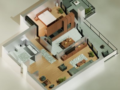 Tomis Nord/Carrefour- Vanzare apartament cu 2 camere,  bloc nou.