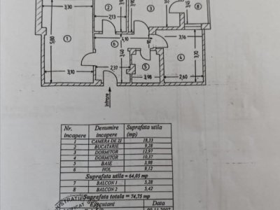 Apartament Mioveni 3 camere 