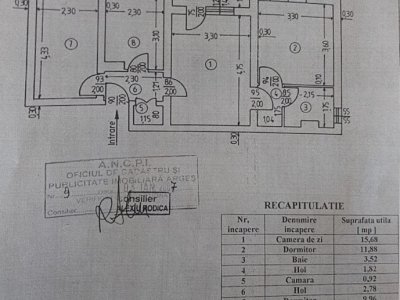 Apartament 3 camere la cativa pasi de centru Pitesti