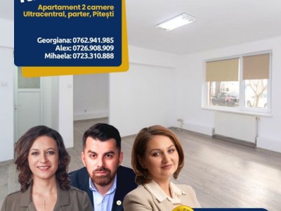 Pretabil sediu firma/birou/rezidential-2 camere central Pitesti