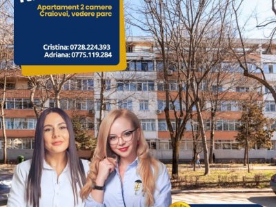 Apartament 2 camere Craiovei – Etaj 3 - vedere parc 