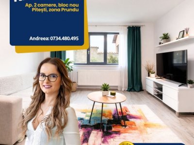 Apartament 2 camere Pitești -Prundu- bloc 2019-0% comision