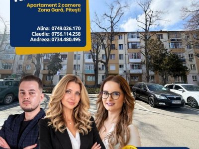 Apartament 2 camere etaj 1 - zona Gara Sud