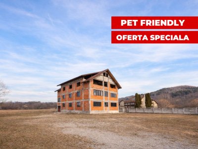 La 2 min de Campulung Muscel – 344 mp utili+ teren 4.563 mp -utilizare multiplă!