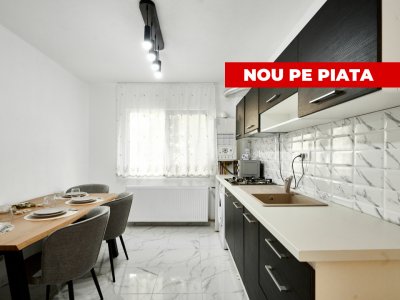 Apartament Gavana, 3 camere, etaj 1, renovat recent , zona Piata-0% comision