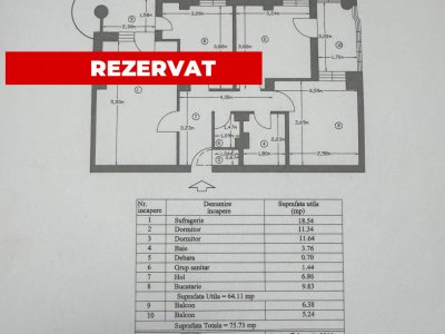 Apartament 3 camere decomandat, etaj 3, zona Dedeman-Pitesti