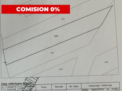 Teren de vanzare in Comuna Bradu – 1.374 mp | Deschidere 13,97 ml | 0% Comision