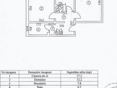 CET - Apartament cu 2 camere decomandate 