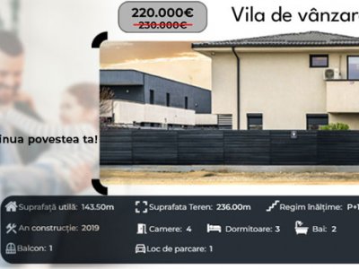 Vila de vânzare în Tunari – Acesta este locul unde continua povestea ta