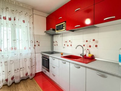 2 camere Popesti-Leordeni – mobilat, utilat modern, balcon închis