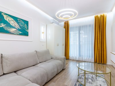 Garsonieră decomandată, Exigent Plaza Faza 5, mobilată modern, bloc 2024