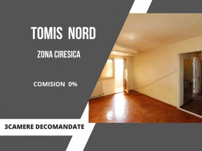 Va ofer - apartament cu 3 camere decomandate - TOMIS NORD - comision 0%