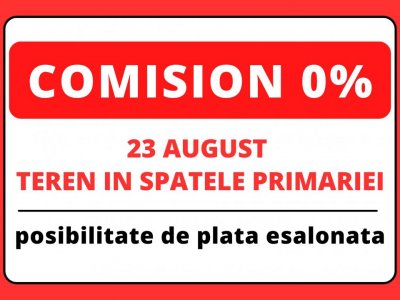 Central - 23 August - teren ideal pentru rezidenta sau comercial