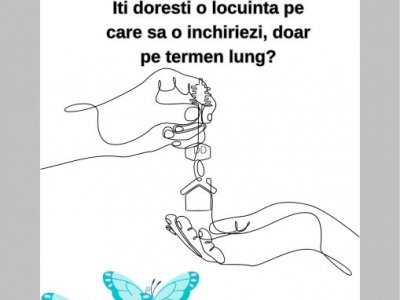 Tomis III -2camere partial mobilat - centrala pe gaz- termen lung