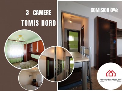 Preț redus! Apartament 3 camere în Tomis Nord – Cireșica, lângă Campusul Univers