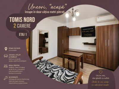 Tomis Nord – un apartament mic, dar gândit să te facă să te simți acasă.