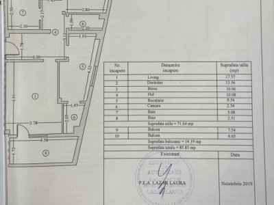 Constanta-Inel II - Apartamant cu 3 camere decomandat, la cheie