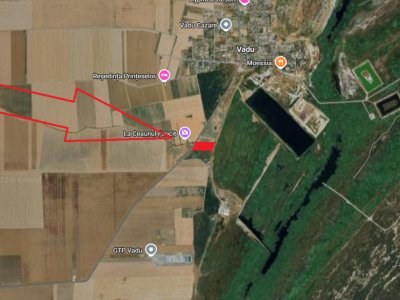 Teren intravilan in Vadu, Corbu, cu dubla deschidere la drumul Principal