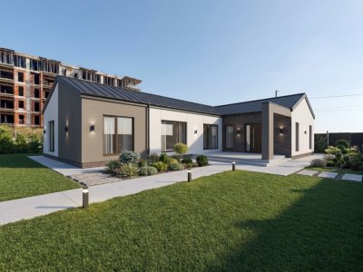 Casa individuala noua | Techirghiol | Curte 600 mp | Poarta acces auto 