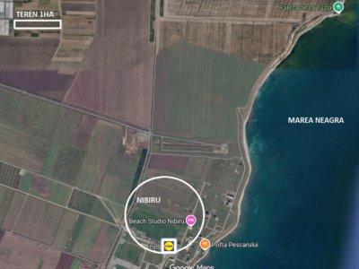 Investitie ,teren 1 Ha Tuzla lipit de intravilan , zona sere 
