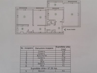 Apartament 3 camere situat in zona ICIL