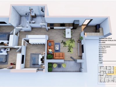 Apartament 4 camere situat in zona Tomis Plus
