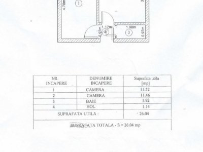 Garsonieră dublă situată în zona Tomis Nord - Tic Tac