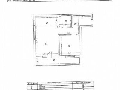 Apartament 2 camere, zona Lumina, mobilat, centrala gaze, loc parcare