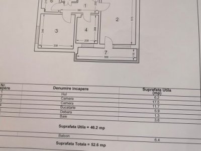 Apartament 2 Camere de Vânzare in zona Tomis Nord - Cireșica | Decomandat