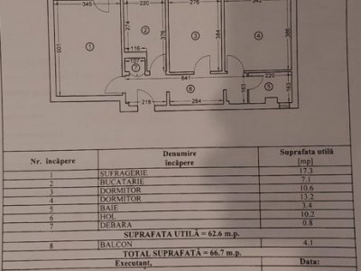 Apartament 3 camere de vânzare în Tomis Nord - Ciresica | Constanța