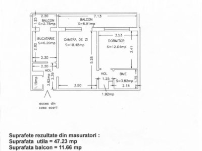 Apartament de vânzare 2 camere – Centru Constanța, vedere panoramică la mare