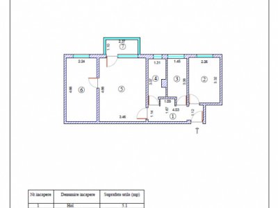 Apartament cu 3 camere de vânzare în zona KM 4-5 – Constanța