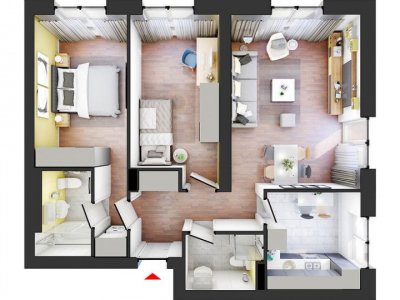 Apartamente de 3 camere in Hils Pallady la 50m metrou + Proiect Design GRATUIT