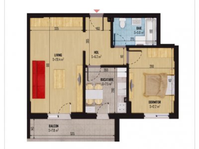 Apartament cu 2 camere de vanzare in Bragadiru COMISION 0% DIRECT DEZVOLTATOR