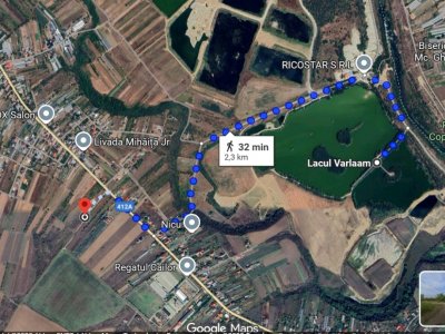  Teren de vanzare 400 mp cu autorizatie de contructie  Adunatii Copaceni Giurgiu