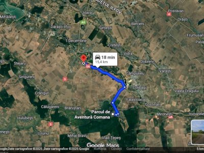 De vanzare teren  suprafata de 400 mp / Adunatii Copaceni Giurgiu